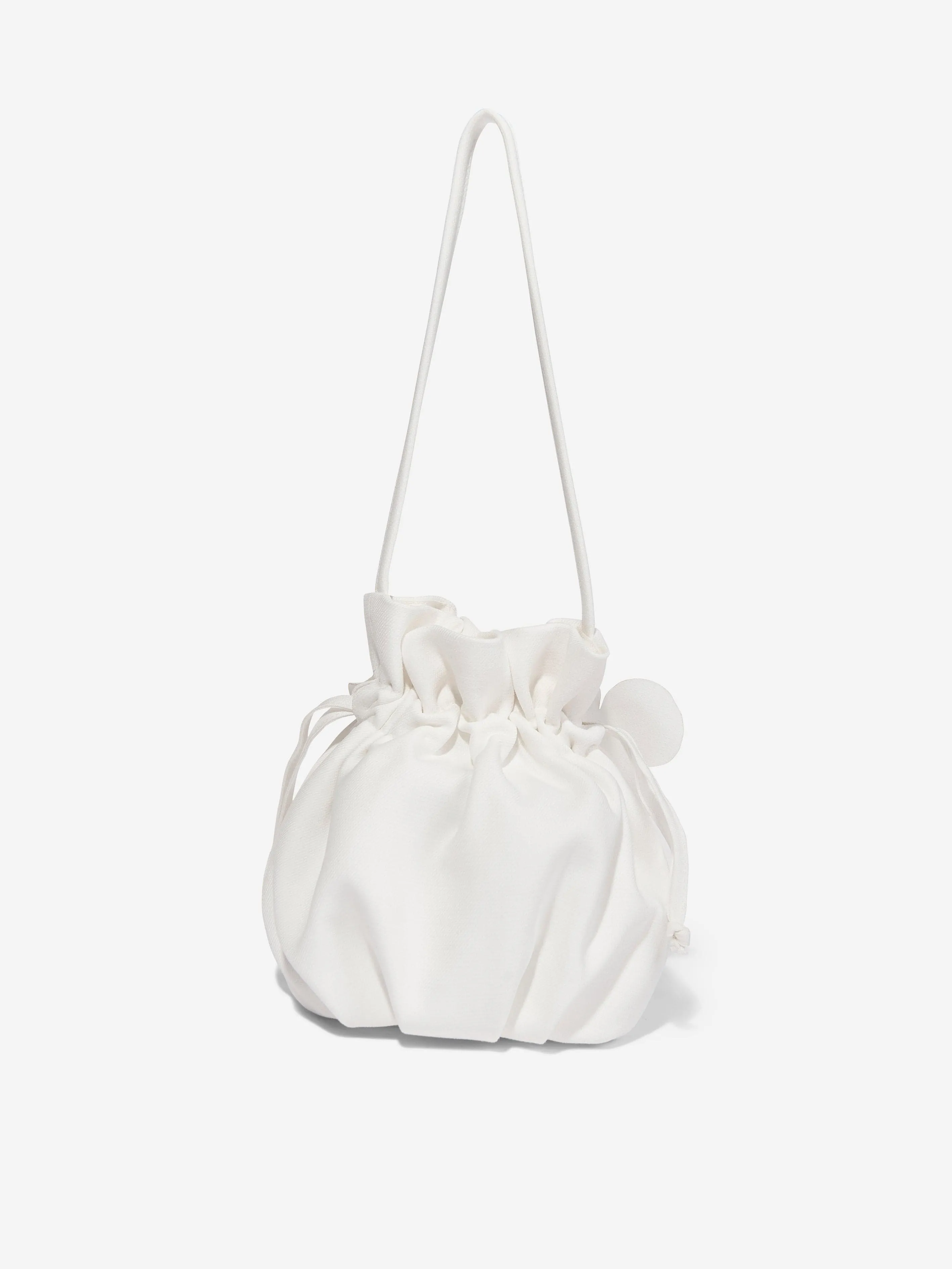 Girls Willow Flower Bag in White (22.5cm)