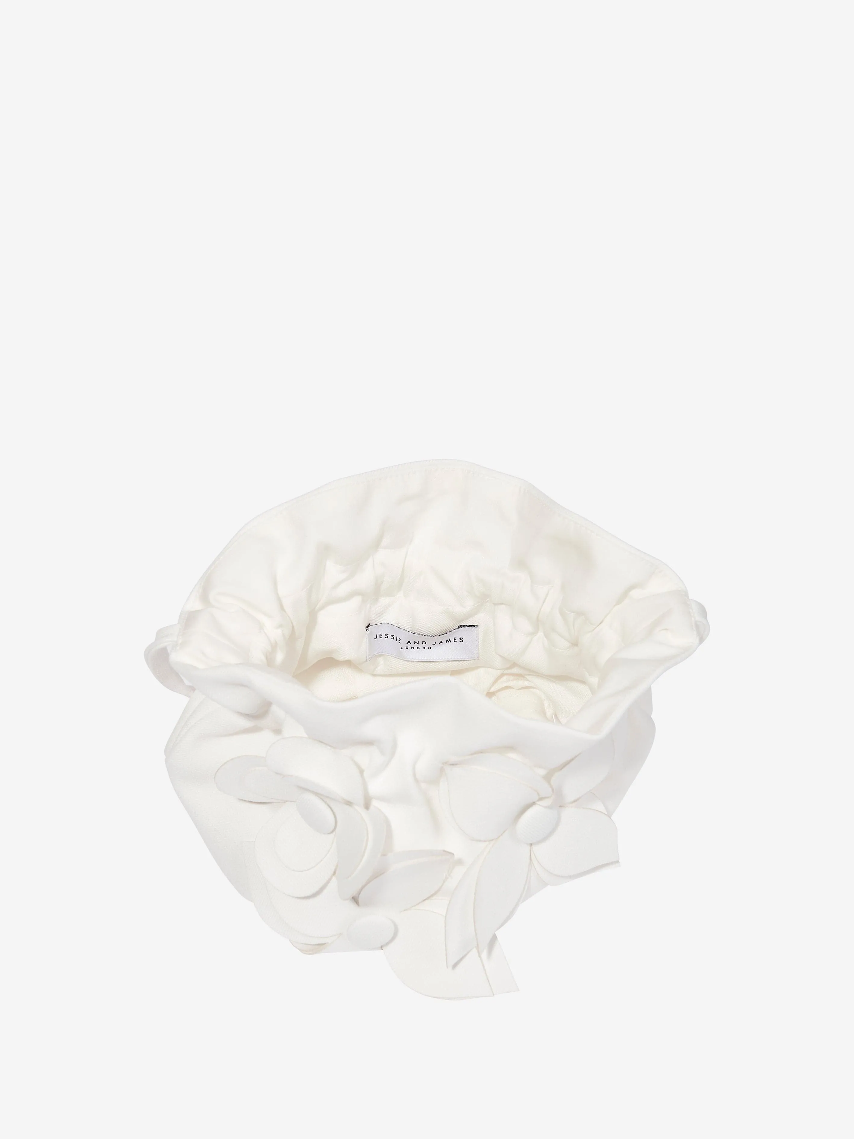 Girls Willow Flower Bag in White (22.5cm)