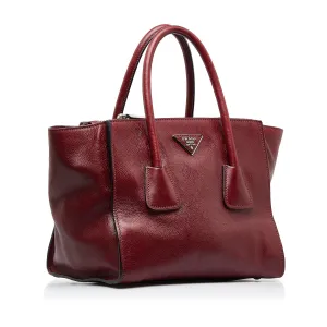 Glace Twin Automated Competitive pricing Quality Pocket Top Satchel Prada Calf