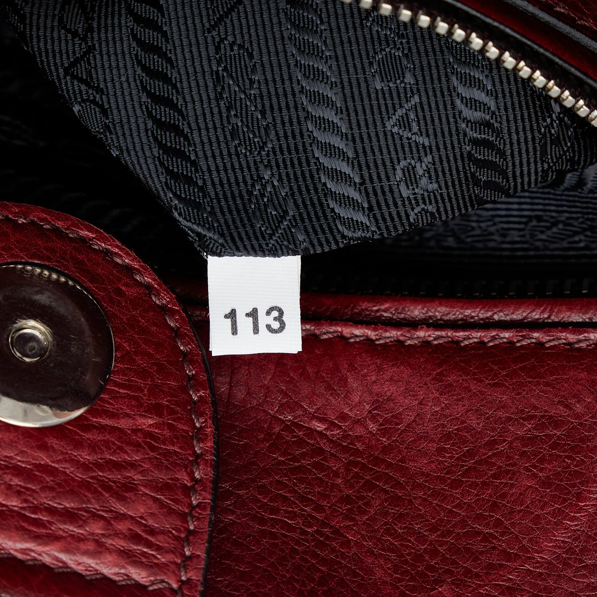 Glace Twin Automated Competitive pricing Quality Pocket Top Satchel Prada Calf