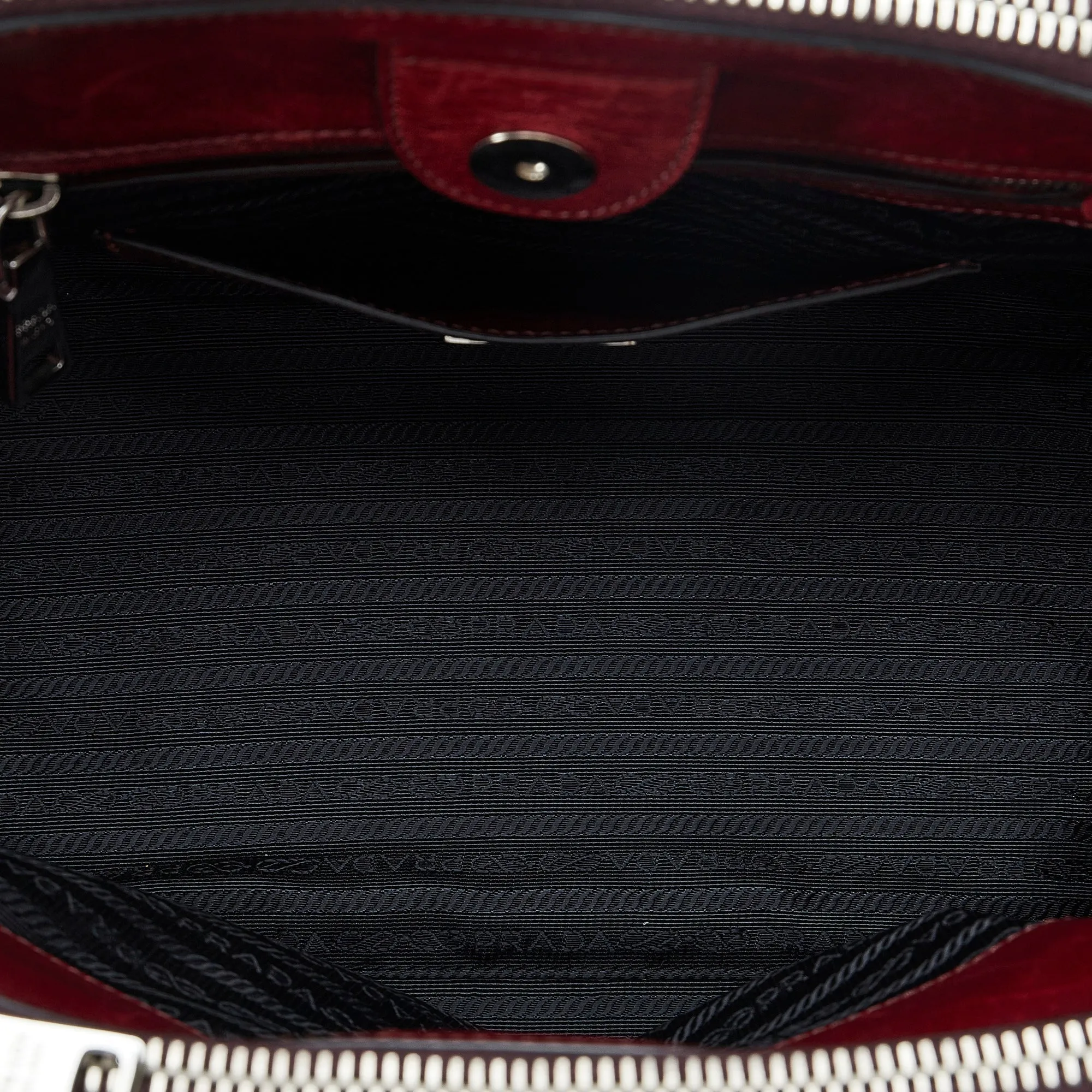 Glace Twin Automated Competitive pricing Quality Pocket Top Satchel Prada Calf