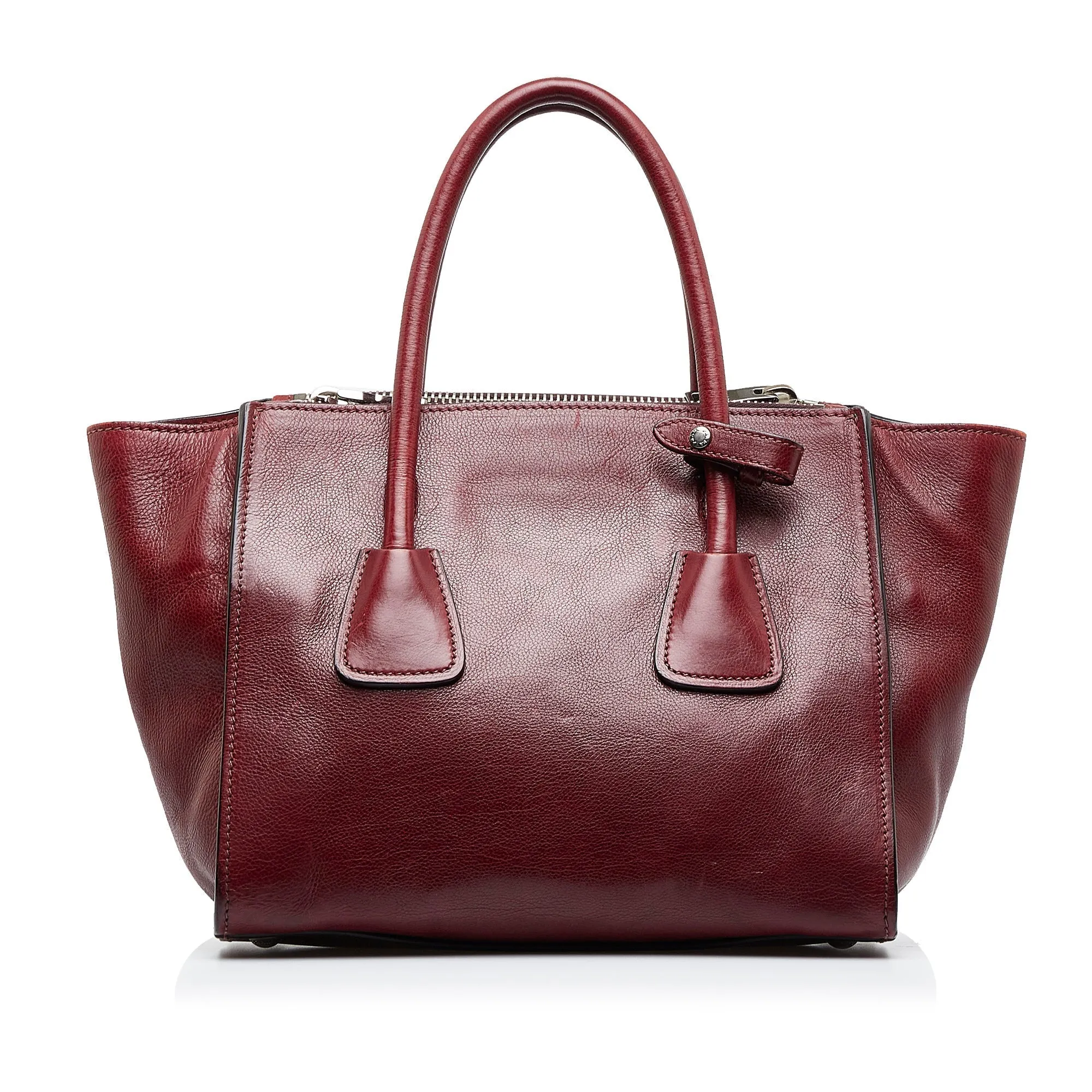 Glace Twin Automated Competitive pricing Quality Pocket Top Satchel Prada Calf