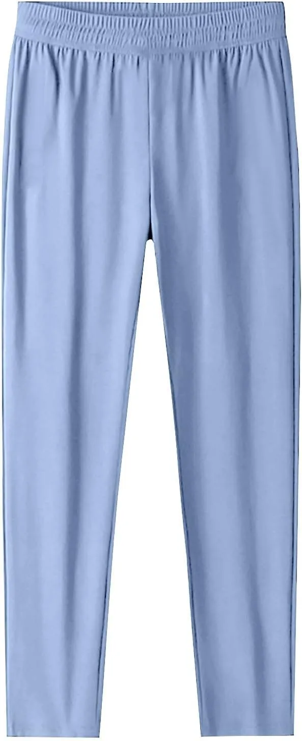 GOFULY Beeswan Pants for Women Stretch Plus Size Quick Drying Pants Drawstring Casual Beeswan Pant Straight with Pockets