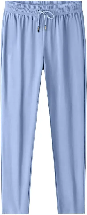 GOFULY Beeswan Pants for Women Stretch Plus Size Quick Drying Pants Drawstring Casual Beeswan Pant Straight with Pockets