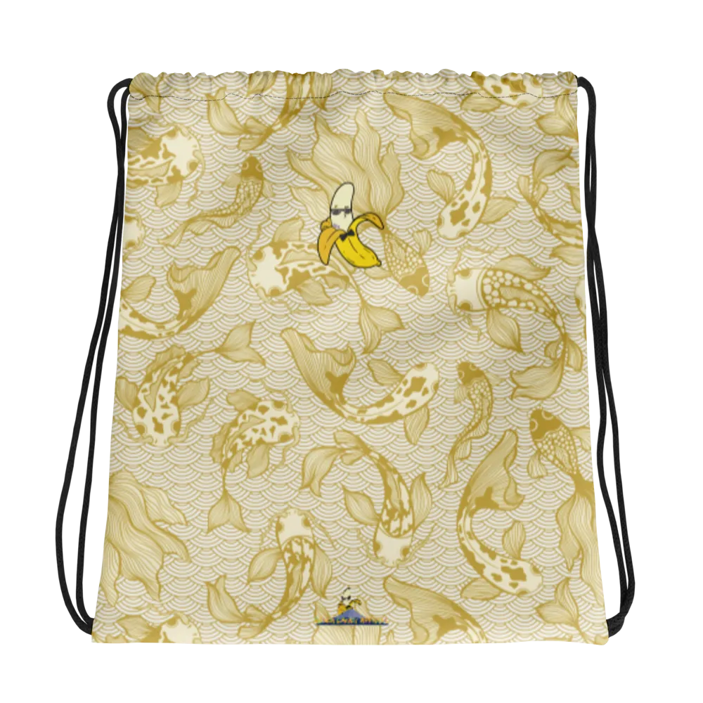 Gold Koi Drawstring bag
