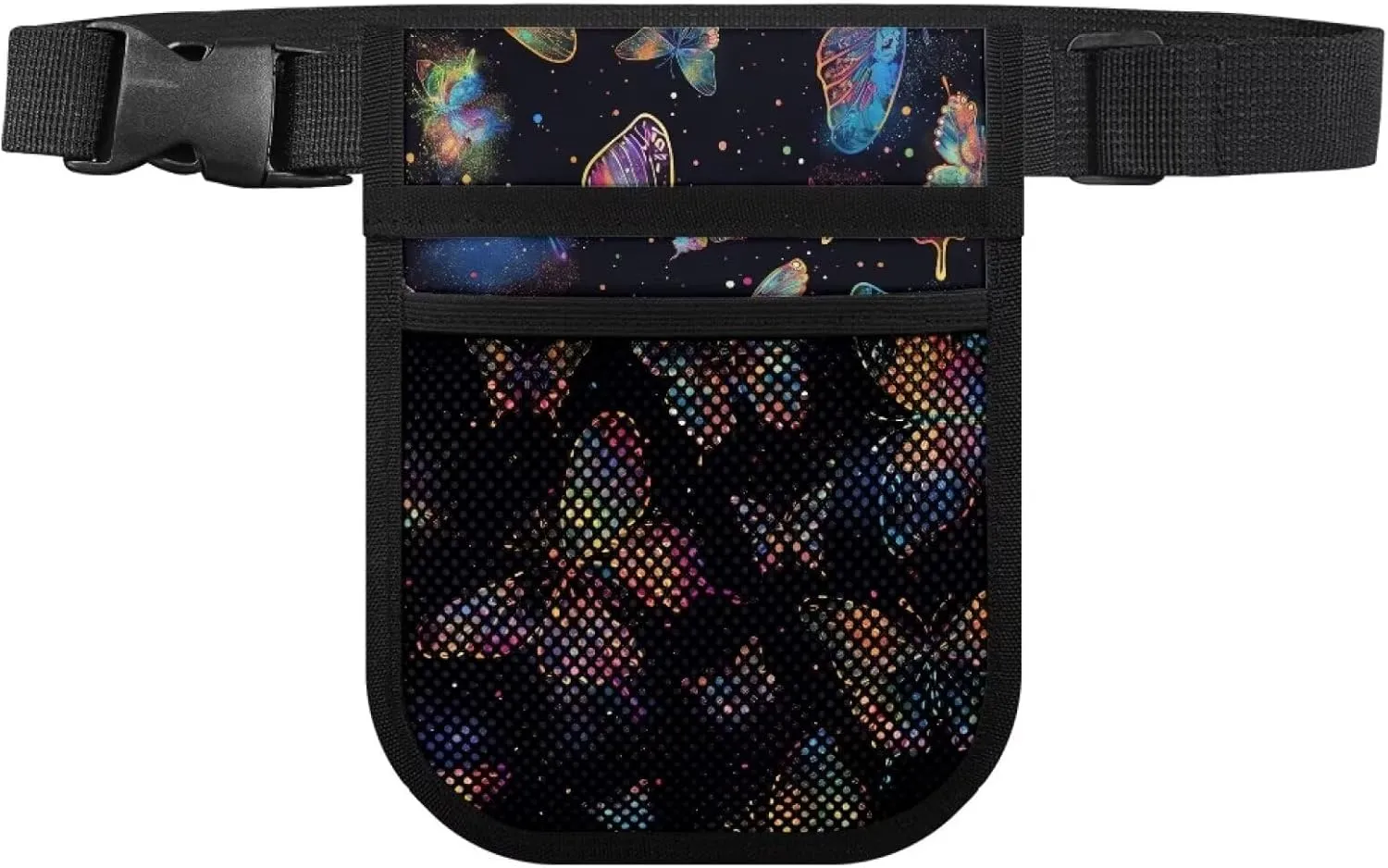 Gomyblomy Nurse Fanny Pack, Aesthetic Butterfly Nursing Fanny Pack for Women, Sturdy Nurse Organizer Pouch for Medical Supplies, Nurse Belt Bag with Gear Pocket
