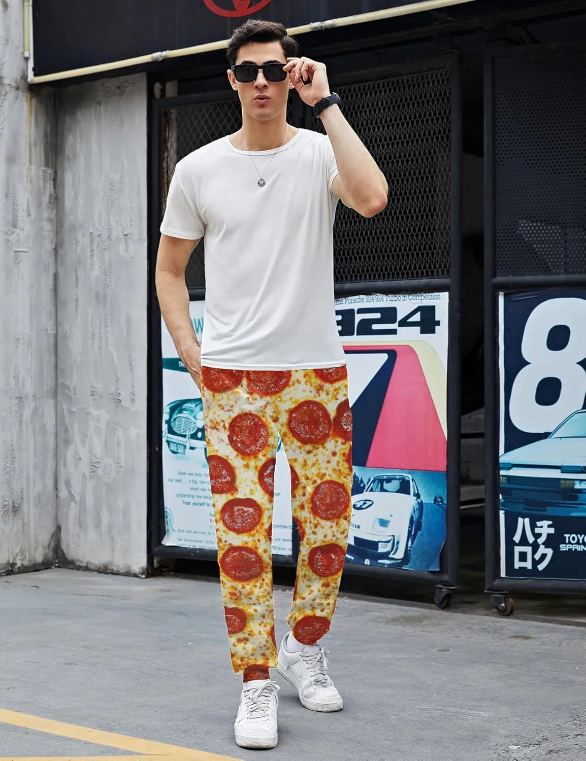 Goodstoworld Mens Cool Joggers Pants 3D Novelty Casual Sweatpants with Drawstring