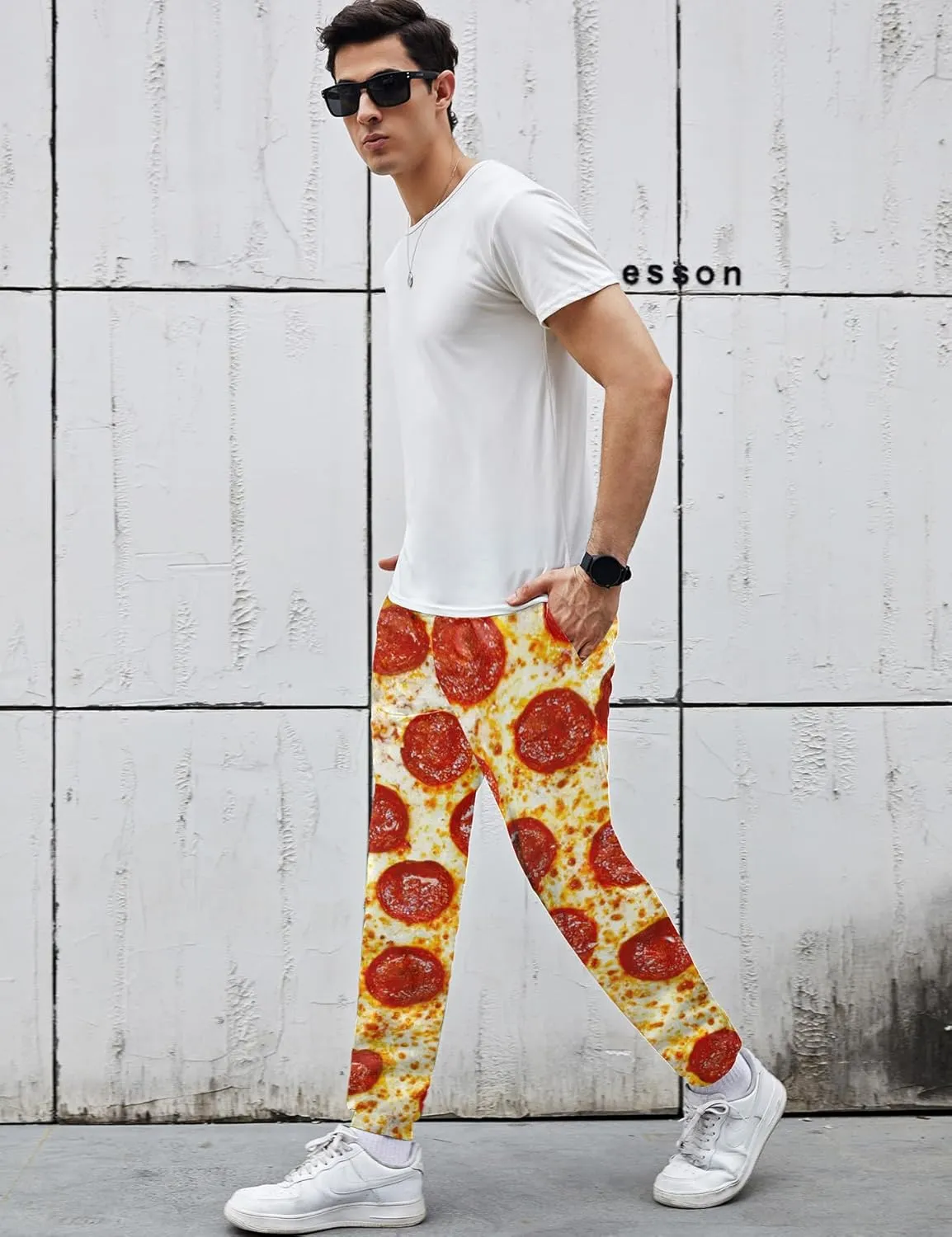 Goodstoworld Mens Cool Joggers Pants 3D Novelty Casual Sweatpants with Drawstring