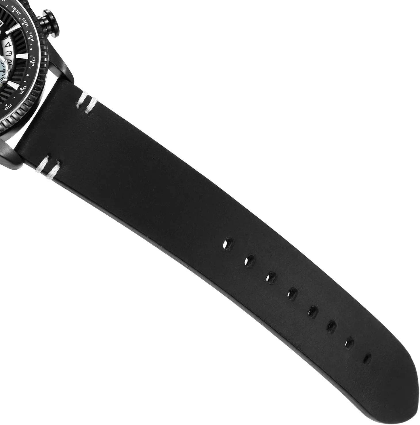 Gosasa Fashion Men's Watch Multifunction Quartz Watches for Men Big Dial Chronograph Date Leather Strap Sport Male Wristwatch Waterproof