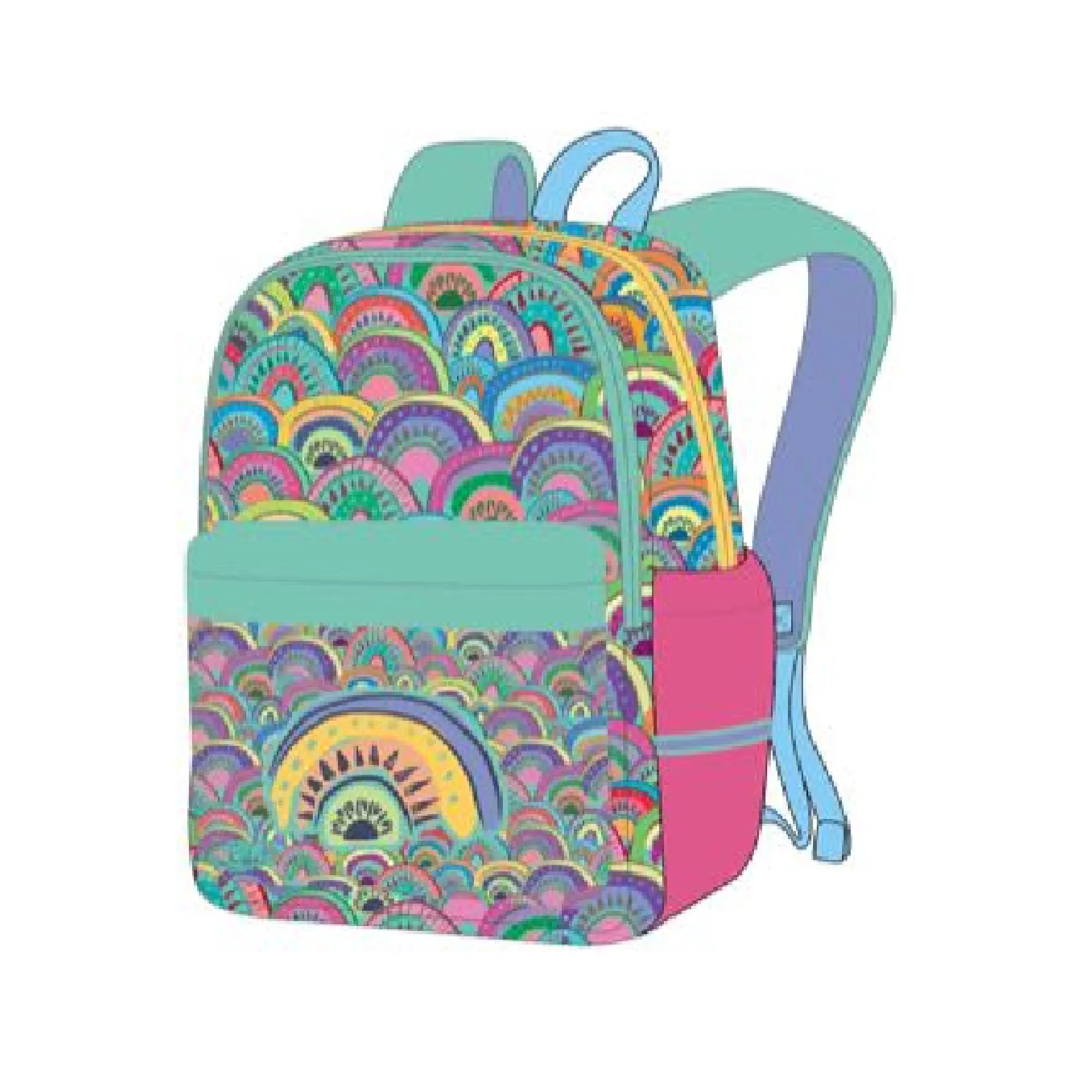 Got It Covered Backpack - Lisa Pollock Rainbow