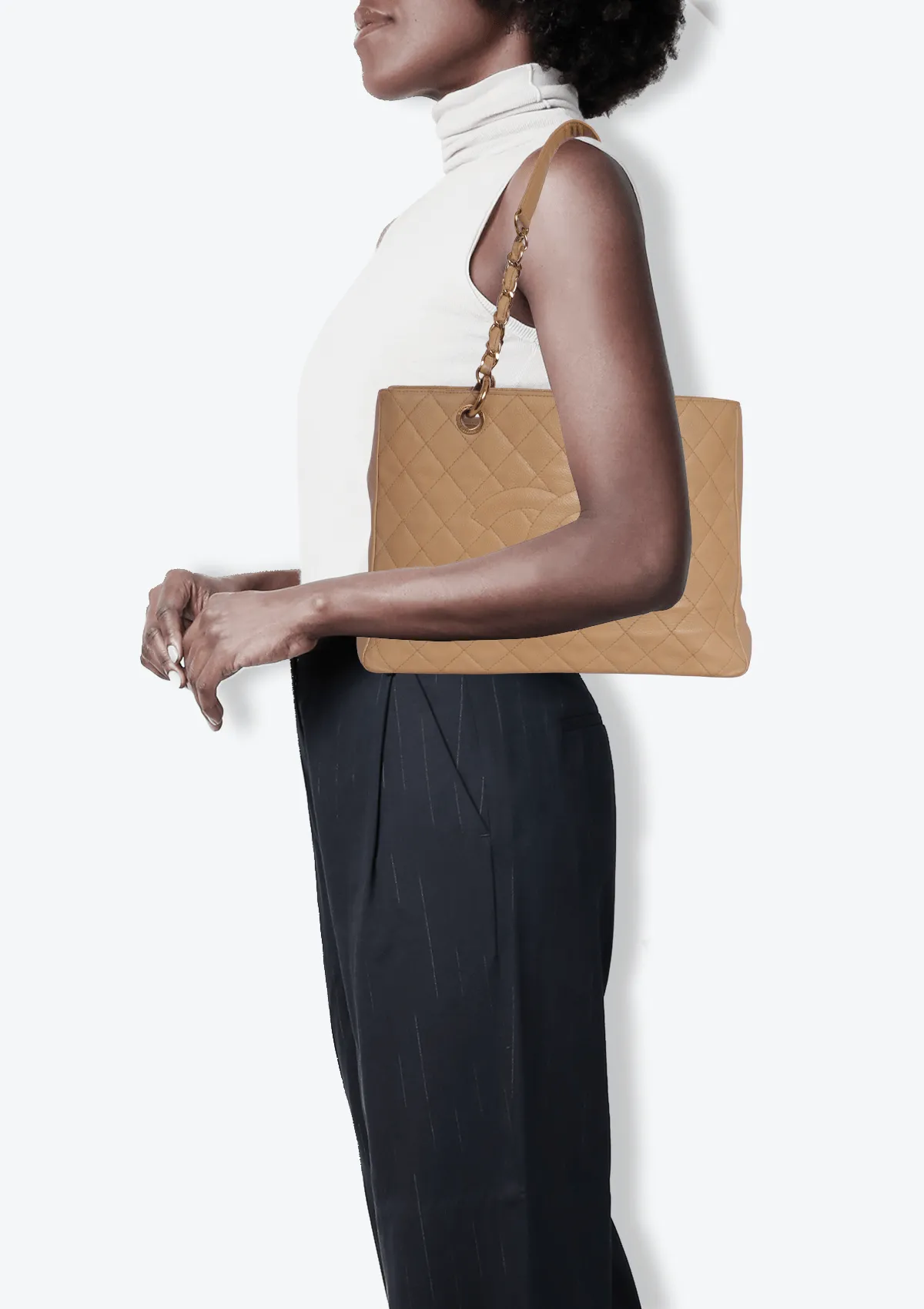 GRAND SHOPPING TOTE CAVIAR