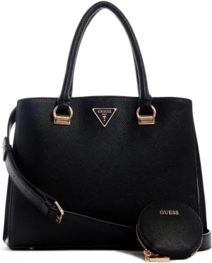GUESS Alexie Girlfriend Satchel Black One Size