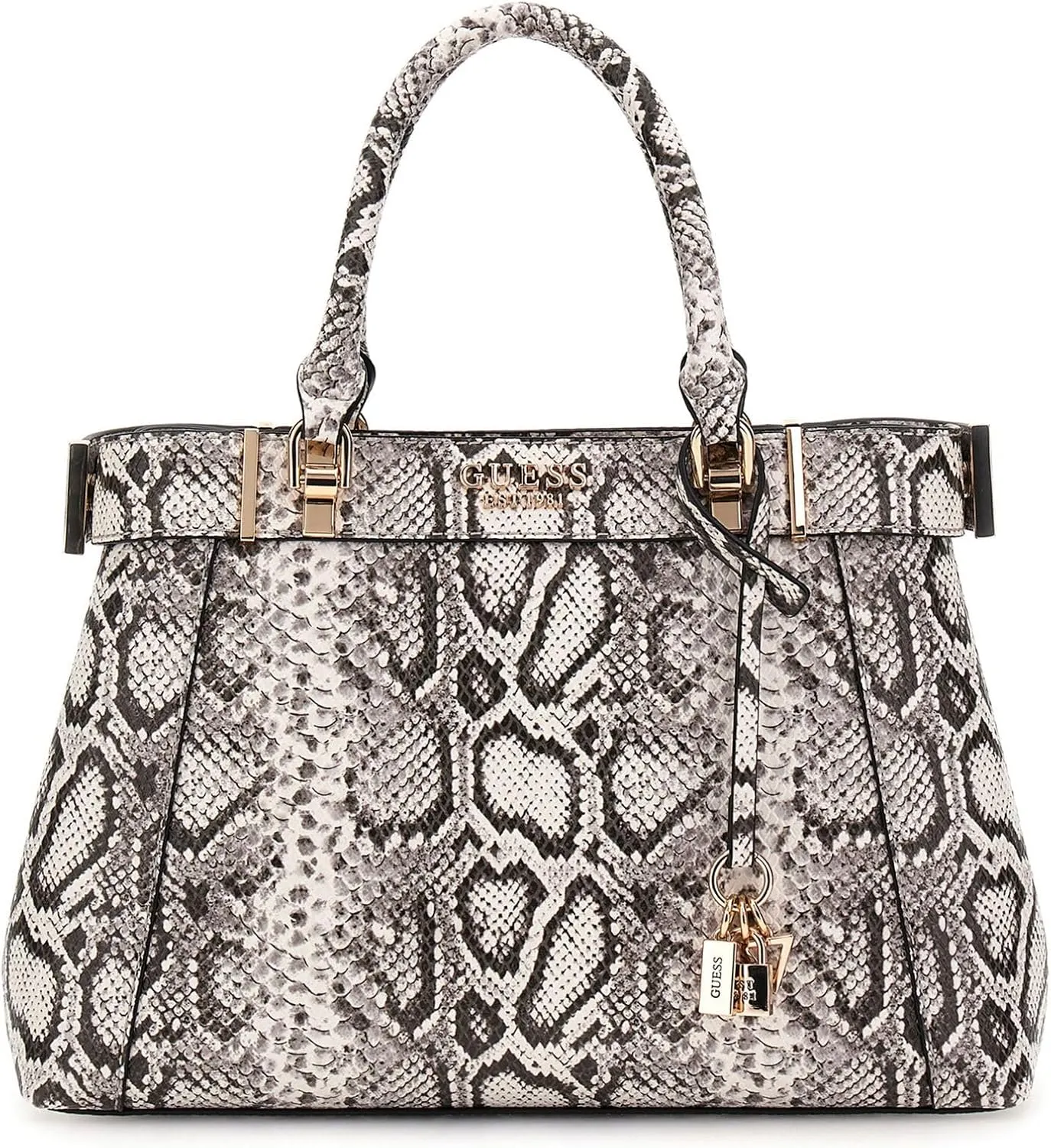 GUESS Anadela Snakeskin Satchel