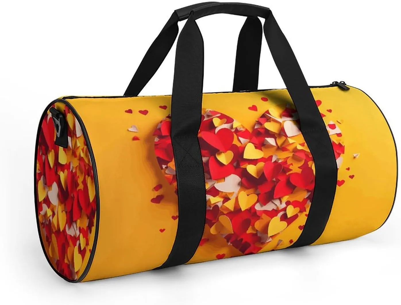 Gym Bag for Men Women Composed of Heart Shape Duffel Bag Overnight Bag with Compartment Gym Sackpac
