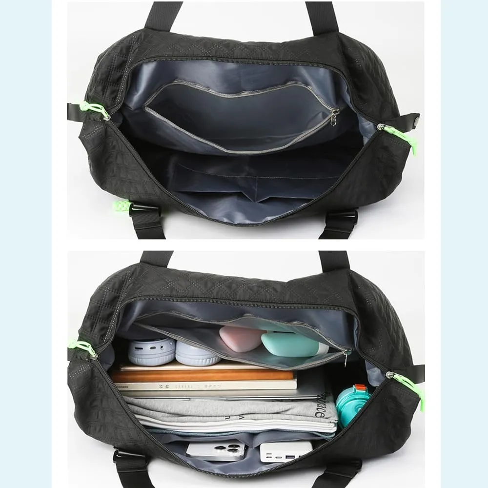 Gym Bag Travel Duffel with Adjustable Strap Water-proof & Tear Resistant Weekender Bag Blue