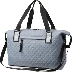 Gym Bag Travel Duffel with Adjustable Strap Water-proof & Tear Resistant Weekender Bag Blue