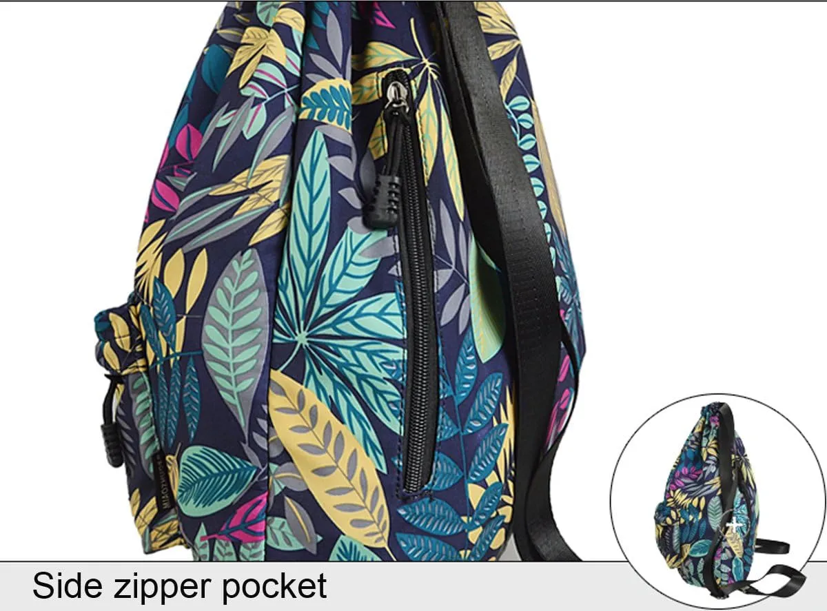 Gym Drawstring Backpack Water Resistant String Bag Nylon Cinch Sport Bag Sackpack