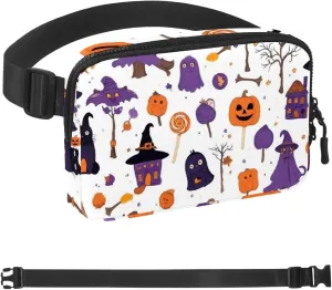 Happy Halloween-313 Crossbody Fanny Pack for Men&Women,Belt Bag for Travel Casual Walking Running Hiking Cycling