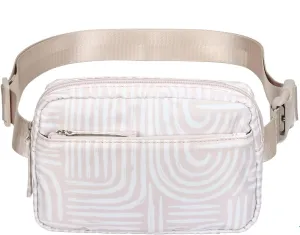 HDE Belt Bag 2L Fanny Pack Cross Body with Adjustable Strap Travel Waist Pack - Boho Brush Strokes