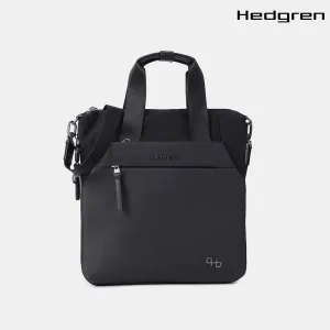 Hedgren Roku Vertical Tote Exp 13In   Rfid Os Bags Black