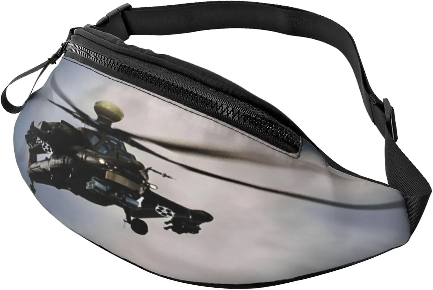 Helicopter Fanny Pack, Crossbody Waist Packs for Women Men Waist Bags with Adjustable Strap for Travel Running Hiking Sport