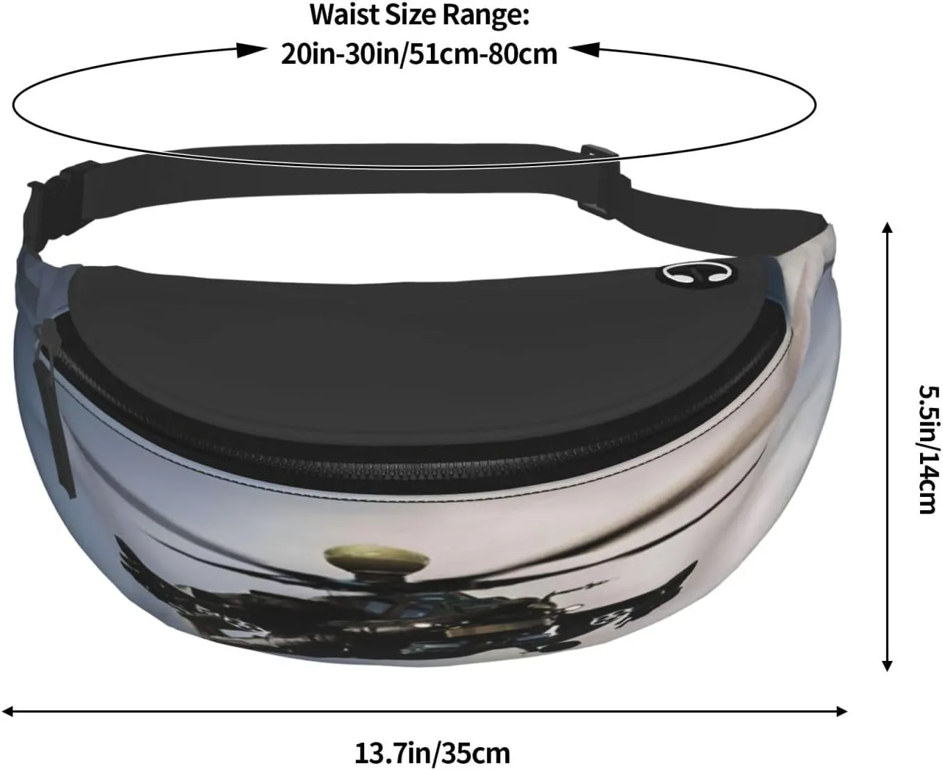 Helicopter Fanny Pack, Crossbody Waist Packs for Women Men Waist Bags with Adjustable Strap for Travel Running Hiking Sport