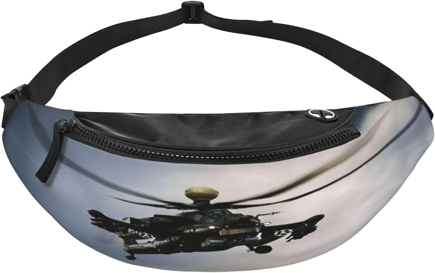 Helicopter Fanny Pack, Crossbody Waist Packs for Women Men Waist Bags with Adjustable Strap for Travel Running Hiking Sport
