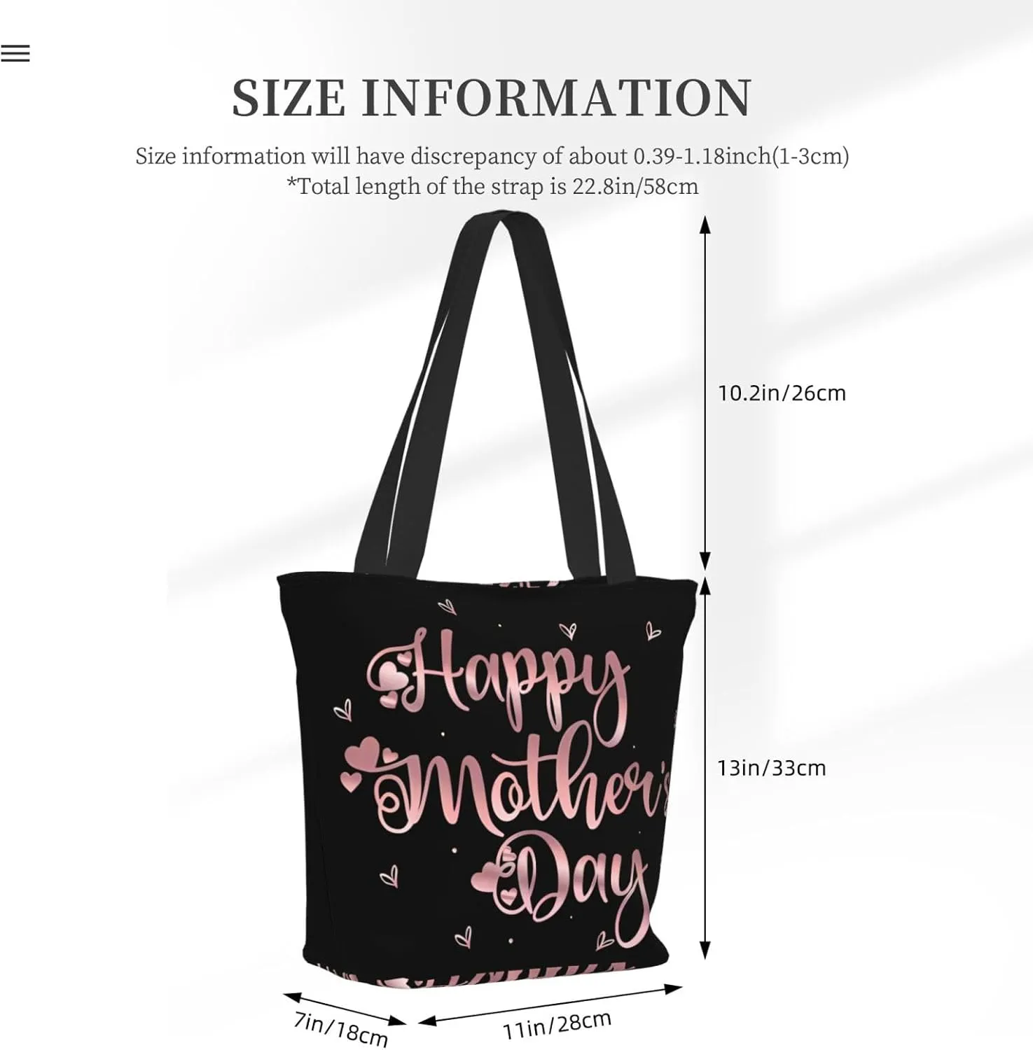 Here Today Gone Tomato Vegetarian Tote Bag for Women Lightweight Shopping Handbag Large Capacity Shoulder Bag