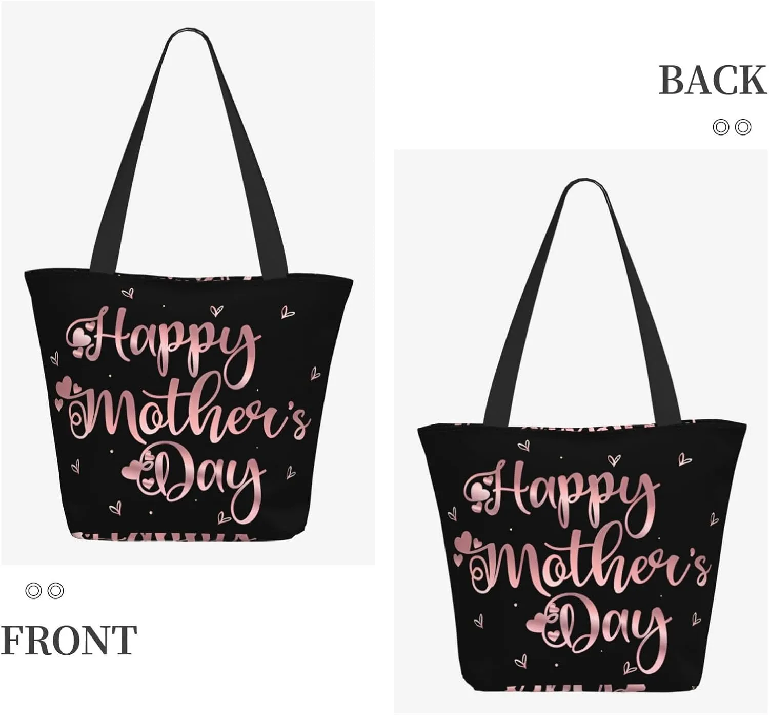 Here Today Gone Tomato Vegetarian Tote Bag for Women Lightweight Shopping Handbag Large Capacity Shoulder Bag