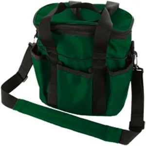 HILASON 7.5" L X 10.5" W X 10" H Grooming Tote Bag With Zipper lid Hunter Green