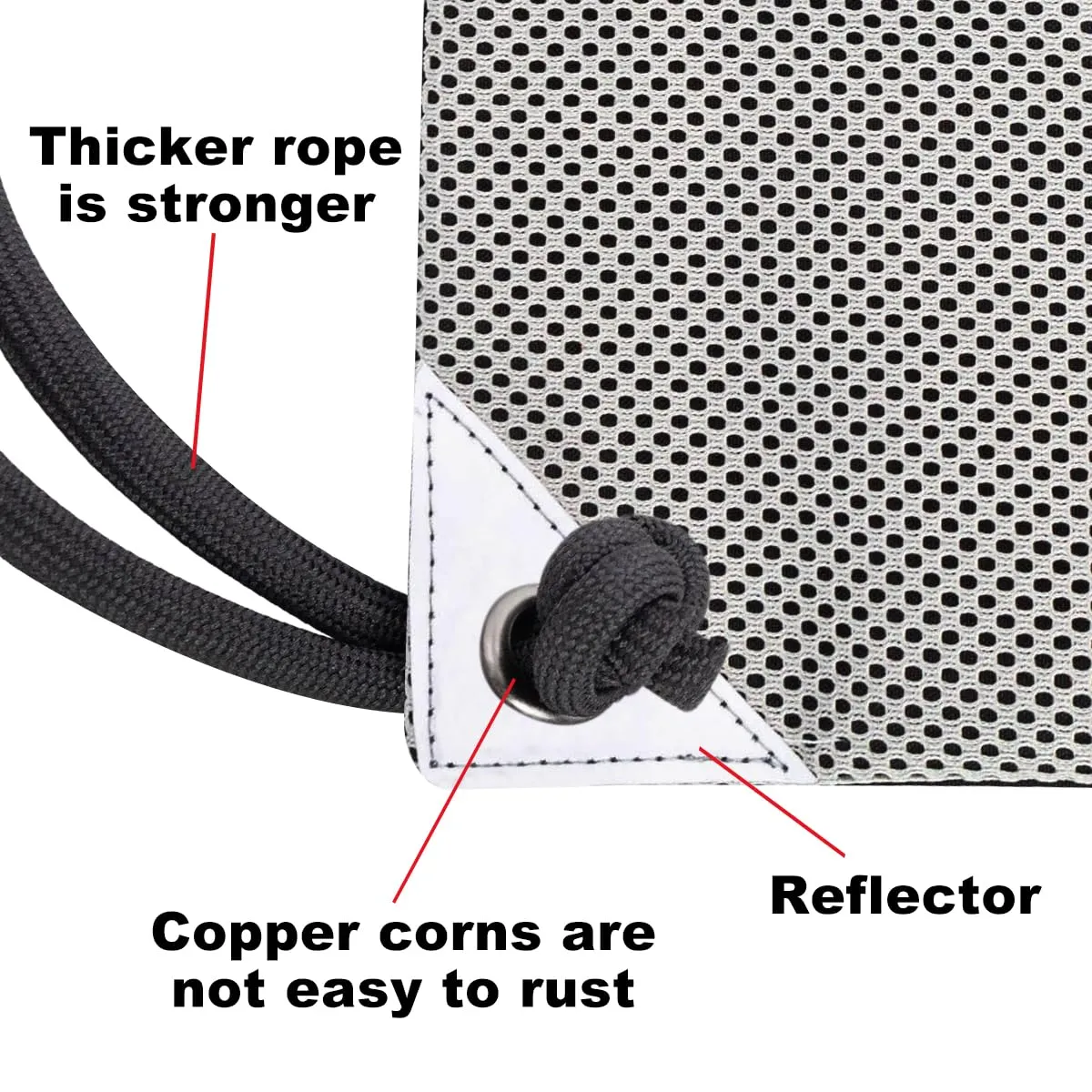 HOLYLUCK Drawstring Backpack Gym Sports Bag with Front mesh zipper Pocket (black and grey) HLC402
