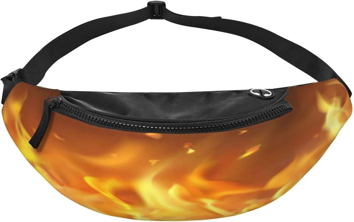 Hot Burning Fire Fanny Pack, Crossbody Waist Packs for Women Men Waist Bags with Adjustable Strap for Travel Running Hiking Sport