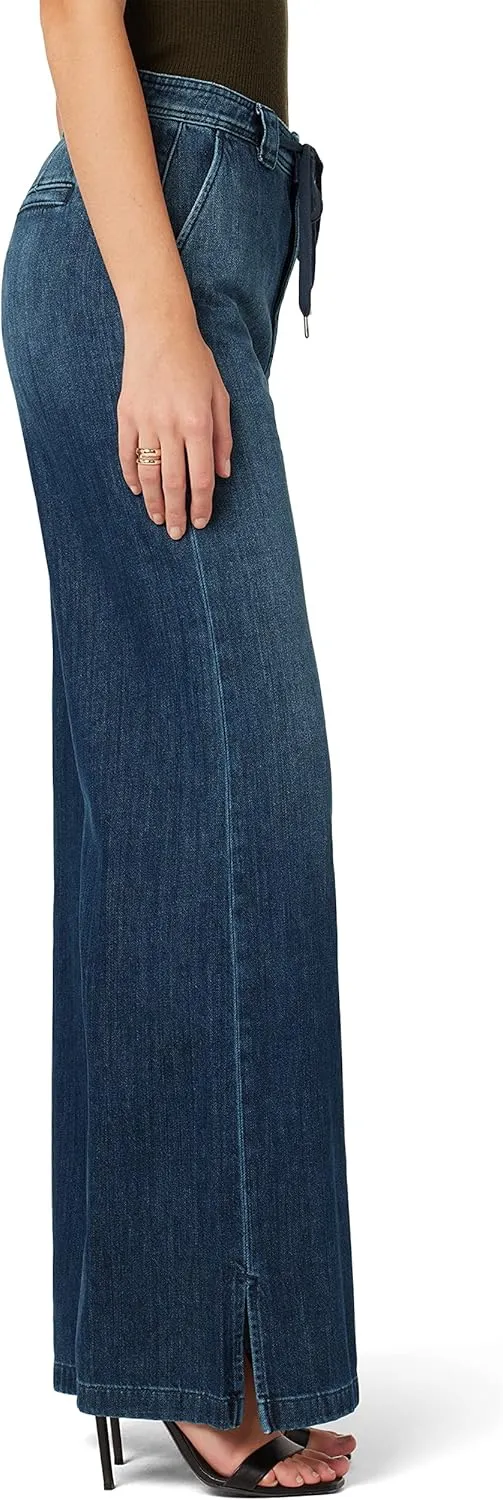 HUDSON Women's Wide Leg Drawstring Trouser Pant