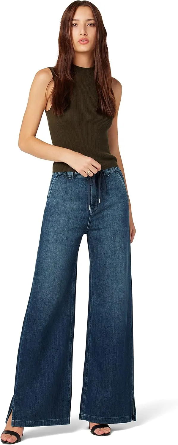 HUDSON Women's Wide Leg Drawstring Trouser Pant