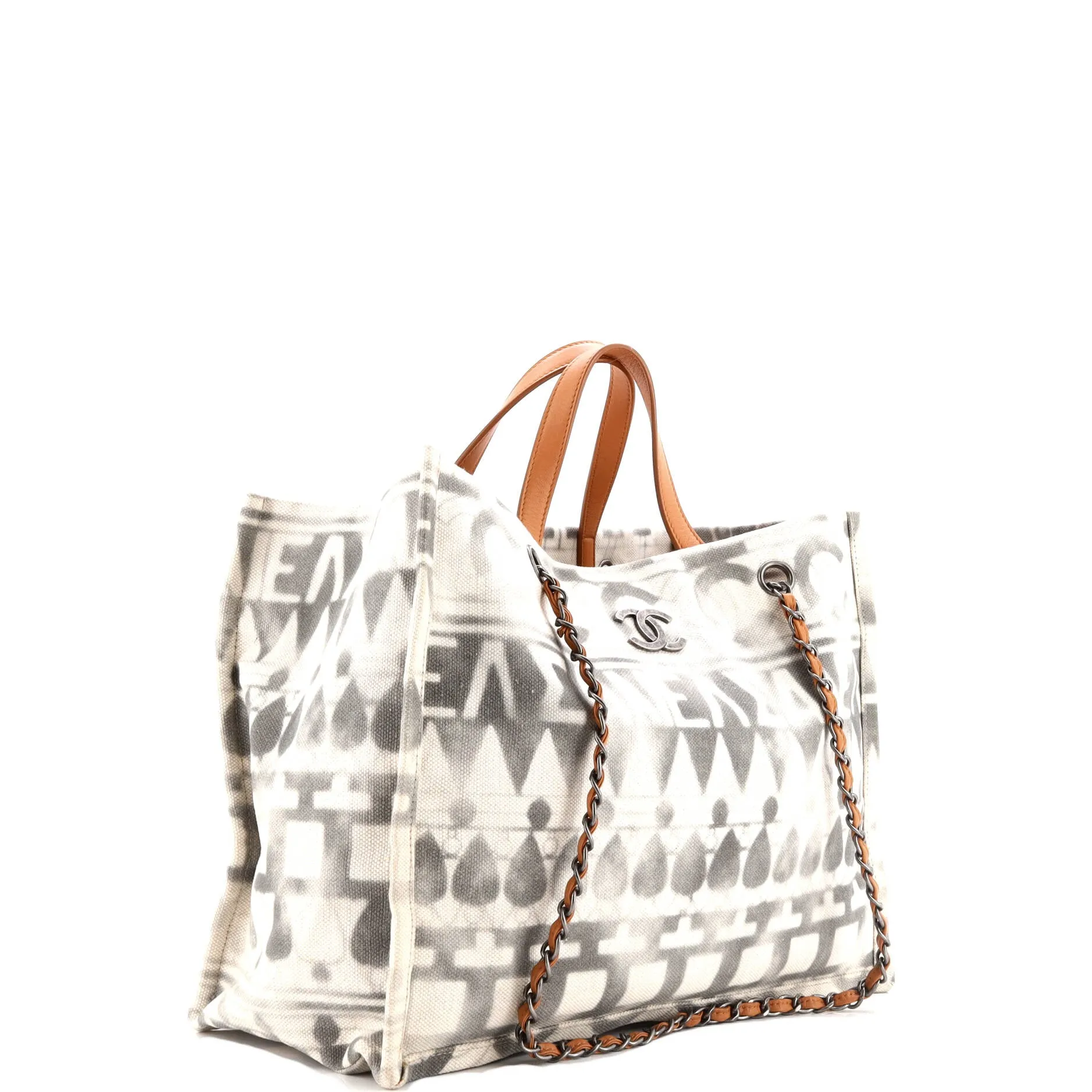 Iliad Shopping Tote Printed Canvas Medium