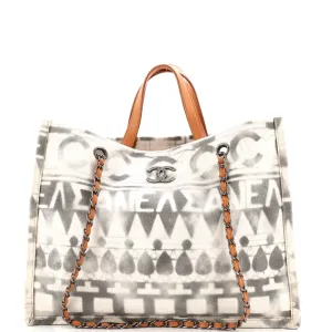 Iliad Shopping Tote Printed Canvas Medium