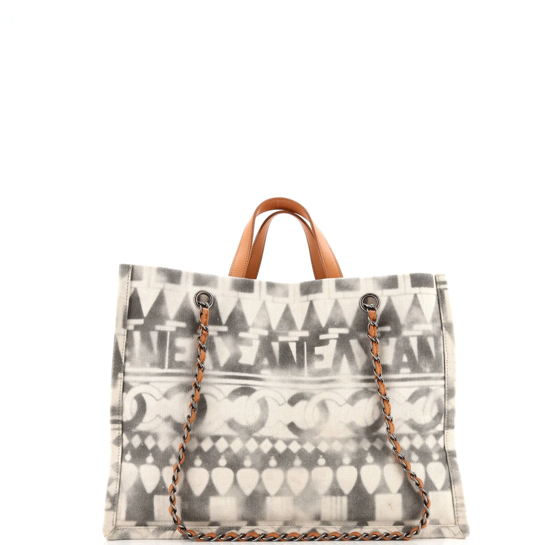 Iliad Shopping Tote Printed Canvas Medium