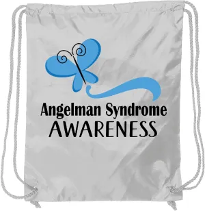 inktastic Angelman Syndrome Awareness Gift Drawstring Bag White 3a972