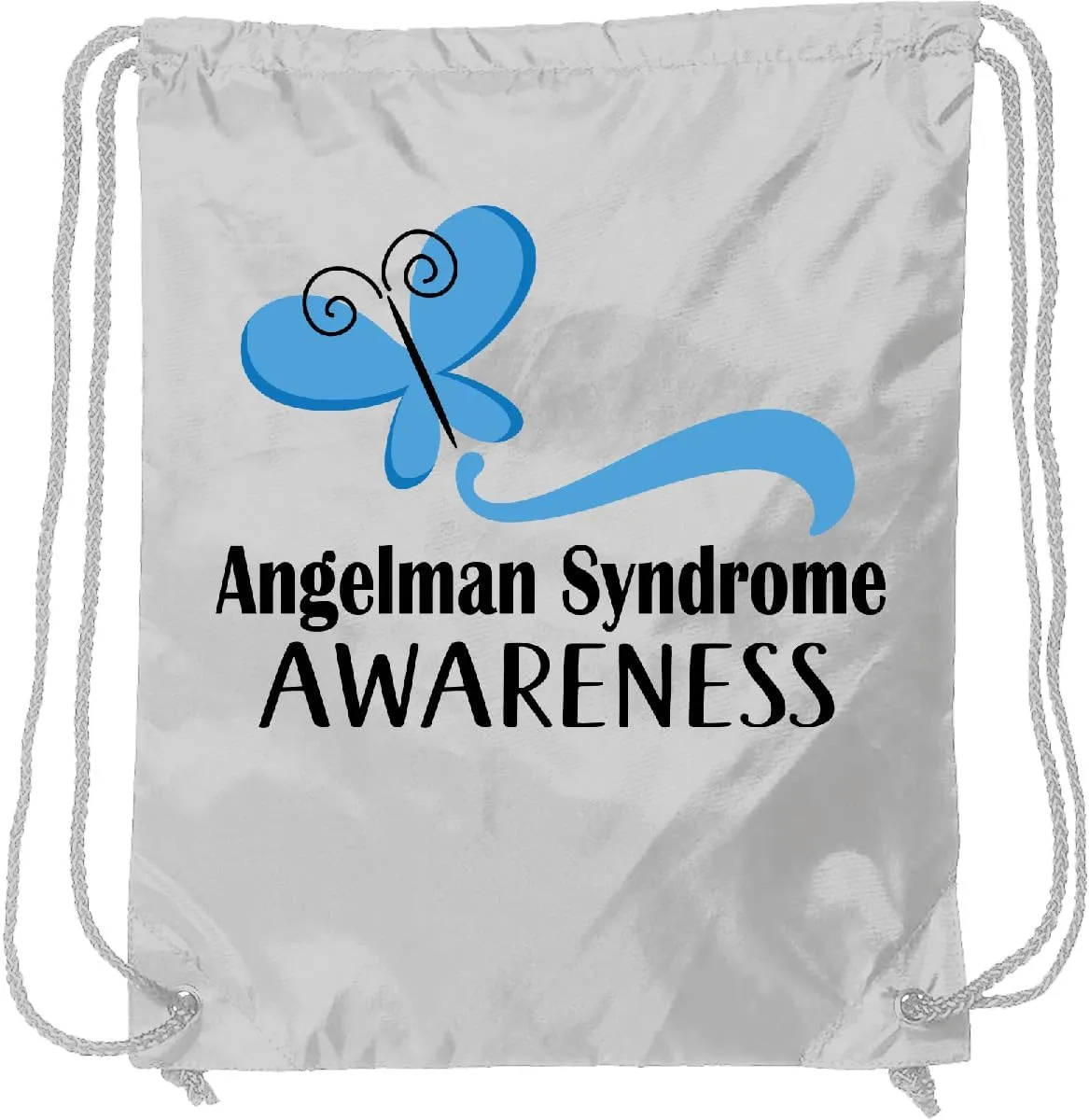 inktastic Angelman Syndrome Awareness Gift Drawstring Bag White 3a972