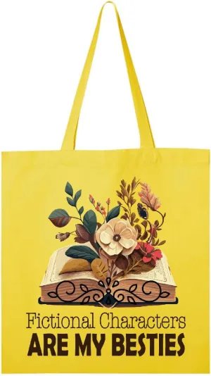 inktastic Funny Bookworm Fictional Characters Quote Tote Bag