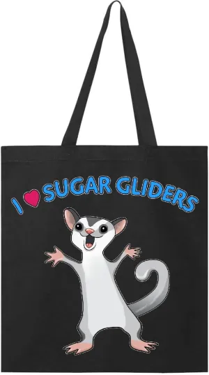 inktastic I Love Sugar Gliders Tote Bag