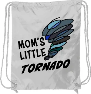 inktastic Mom's Little Tornado Drawstring Bag White 3f876