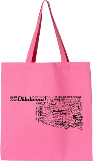 inktastic Oklahoma State Word Salad Tote Bag