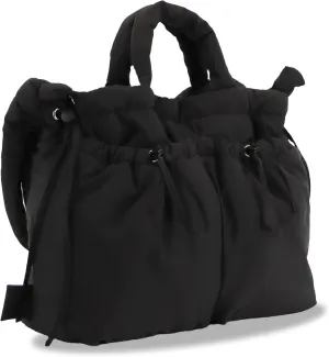 J World New York Quilted Puffer Tote Bag for Women. Puffy Shoulder Handbag Converts to Puff Backpack