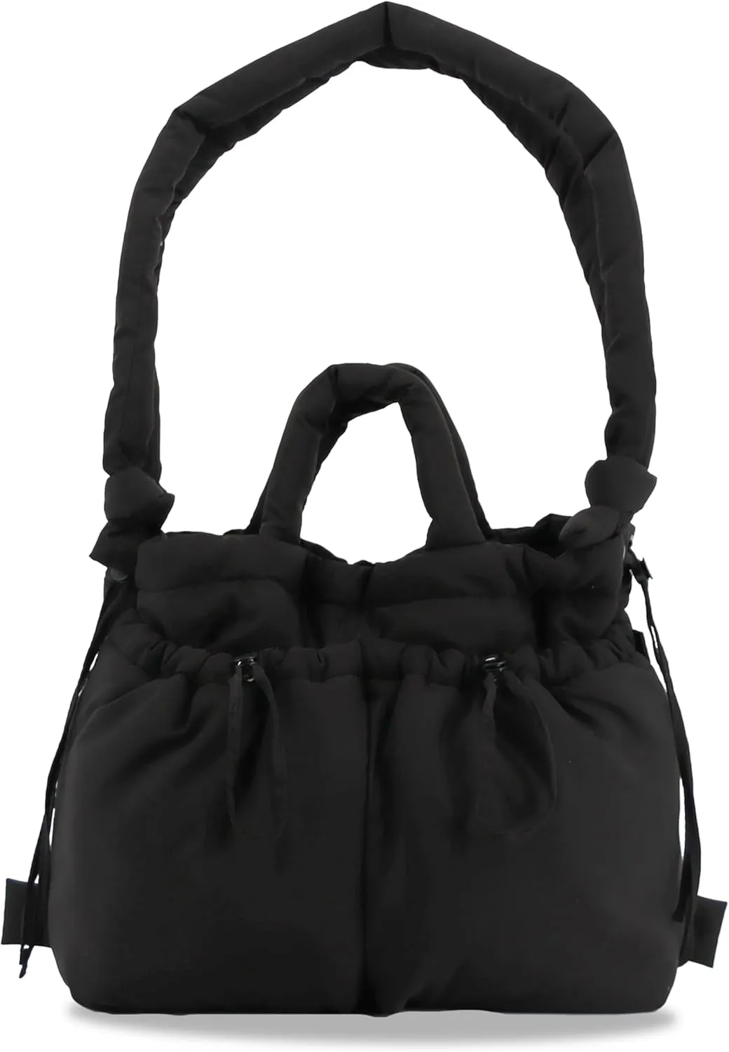 J World New York Quilted Puffer Tote Bag for Women. Puffy Shoulder Handbag Converts to Puff Backpack