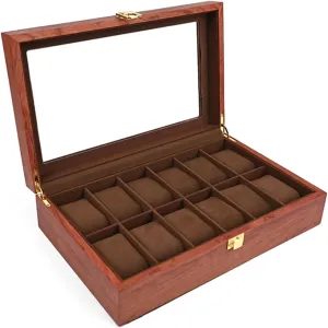 JEKKAH Watch storage box solid wood home multi-watch collection box men and women watch box display box wooden box watch storage box