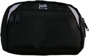 Jelt Crossbody Bags for Men and Women: Versatile Fanny Packs, Fashion Waist Packs, Belt Bags with Adjustable Strap Made in USA from Recycled Material Black with White Stripe