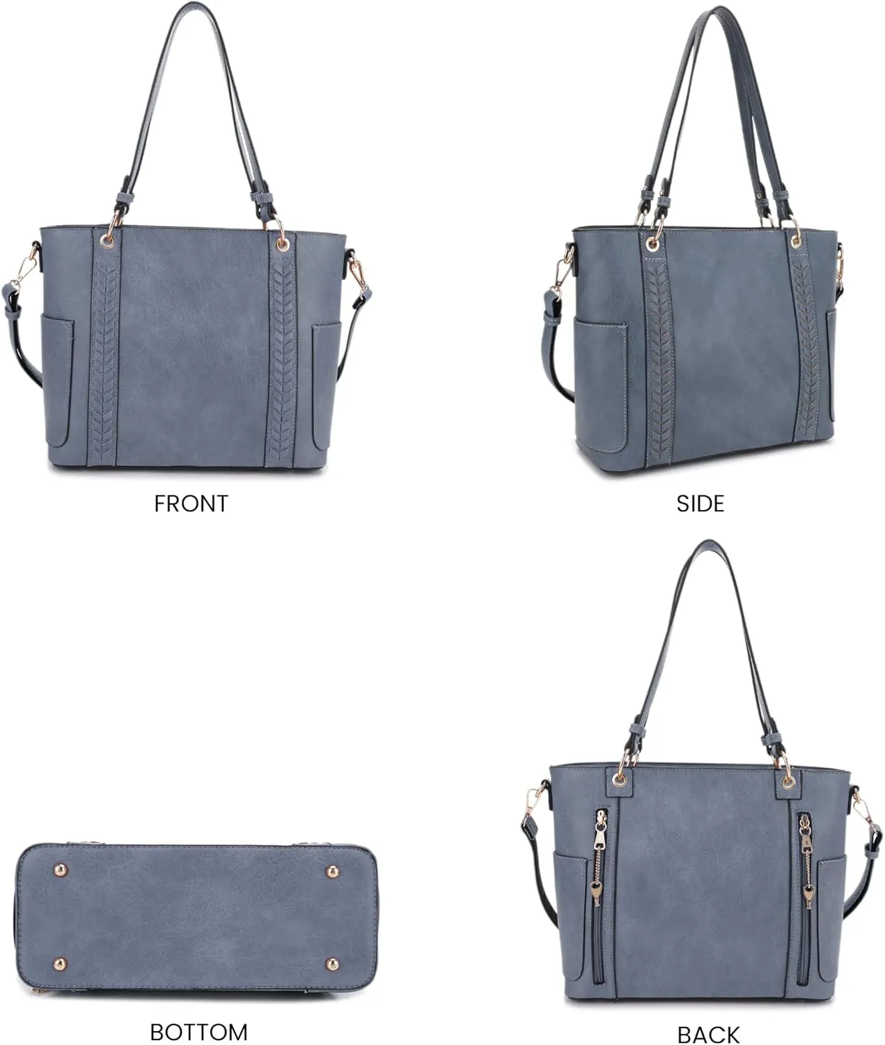 JESSIE & JAMES | Austin Whipstitching Concealed Carry Tote Bag with Lock and Key, Top Handle CCW Purse