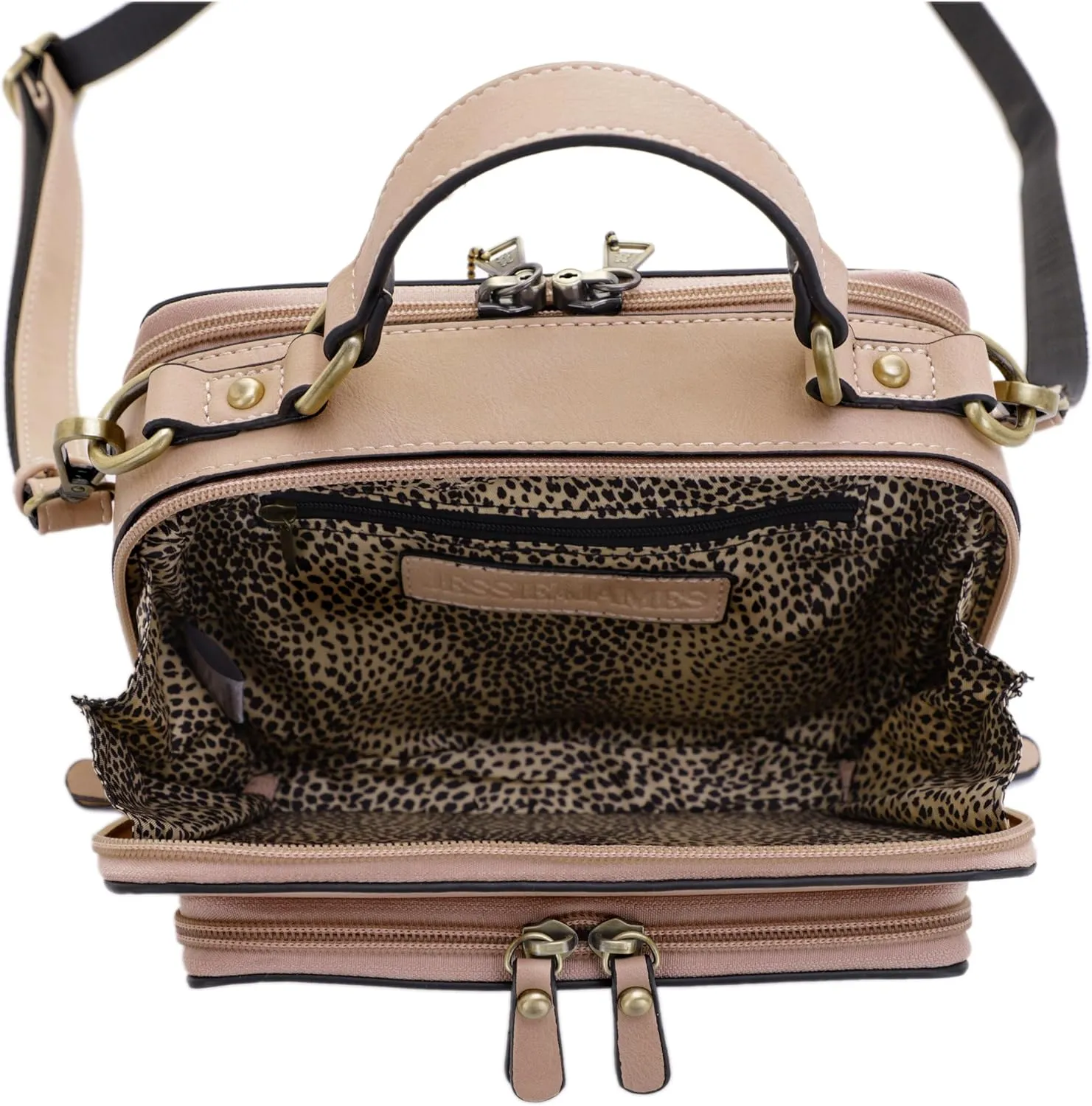 JESSIE & JAMES PANDORA Compact Concealed Carry Crossbody Satchel Purse