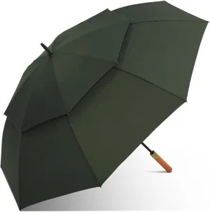JITEM 53 Inch Golf Umbrella Large Windproof Umbrella Automatic Open Oversize Rain Umbrella Vented Double Canopy Stick Umbrella for Business